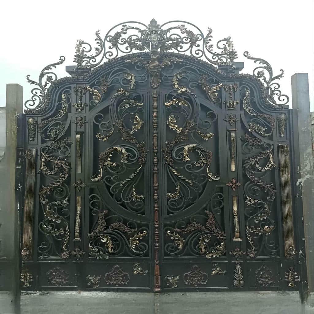 خرید درب حیاط فرفورژه رنگ مقاوم در زاهدان