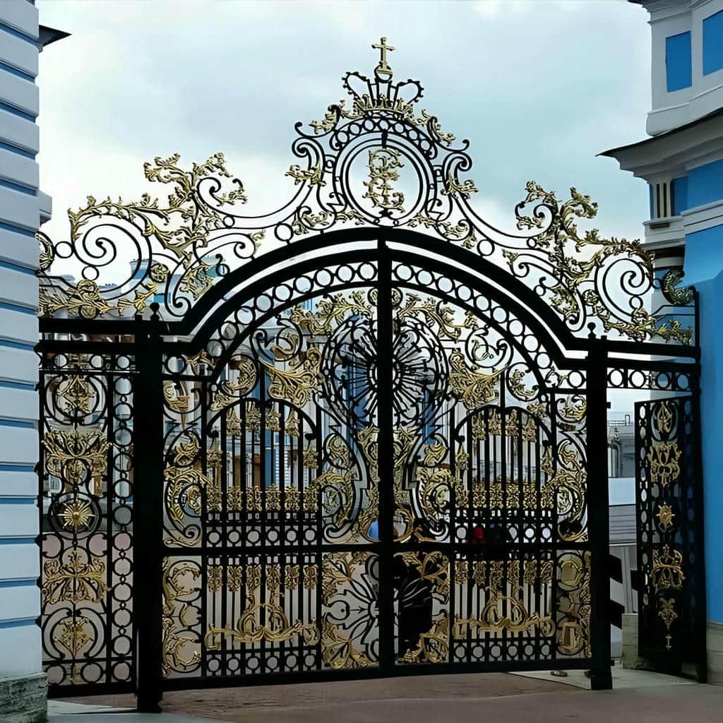 خرید درب حیاط فرفورژه رنگ مقاوم در بندر دیلم