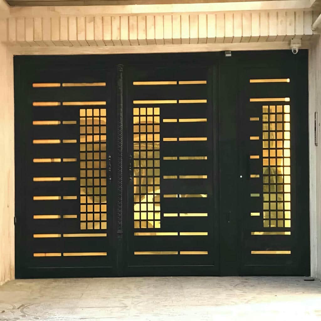 خرید درب حیاط فرفورژه رنگ مقاوم در آبادان
