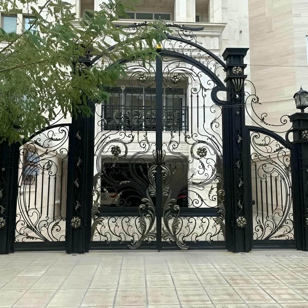کارخانه درب حیاط فرفورژه ورودی باغ در اشتهارد