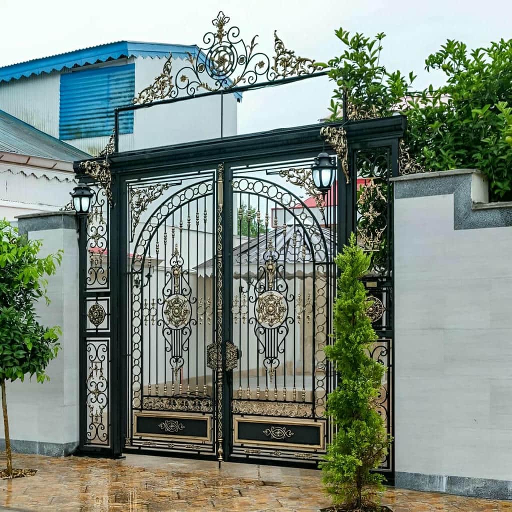 کارخانه درب حیاط فرفورژه فرفورژه لوکس در نظرآباد