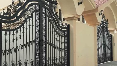درب حیاط فرفورژه در ایلام