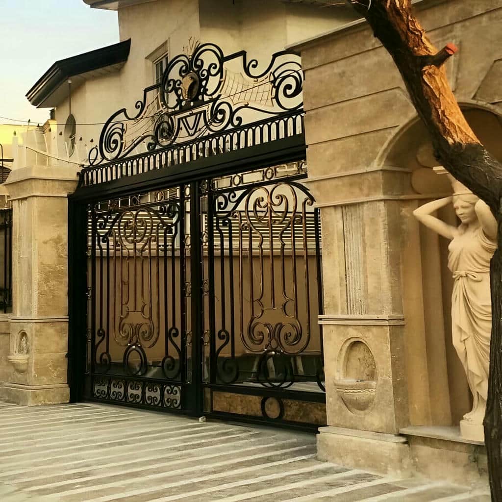 فروش درب حیاط فرفورژه حیاط آهنی در بجنورد