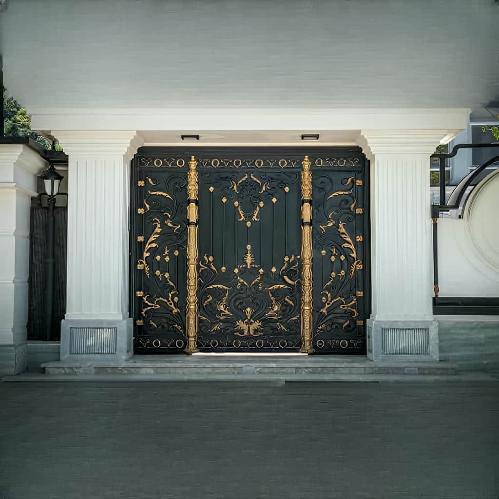 کارخانه درب حیاط فرفورژه لوکس در اردبیل