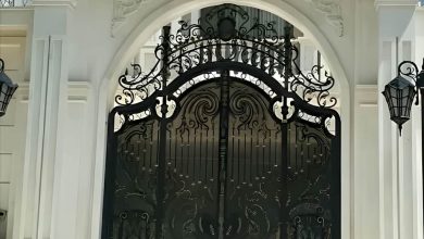 درب حیاط فرفورژه در فشم