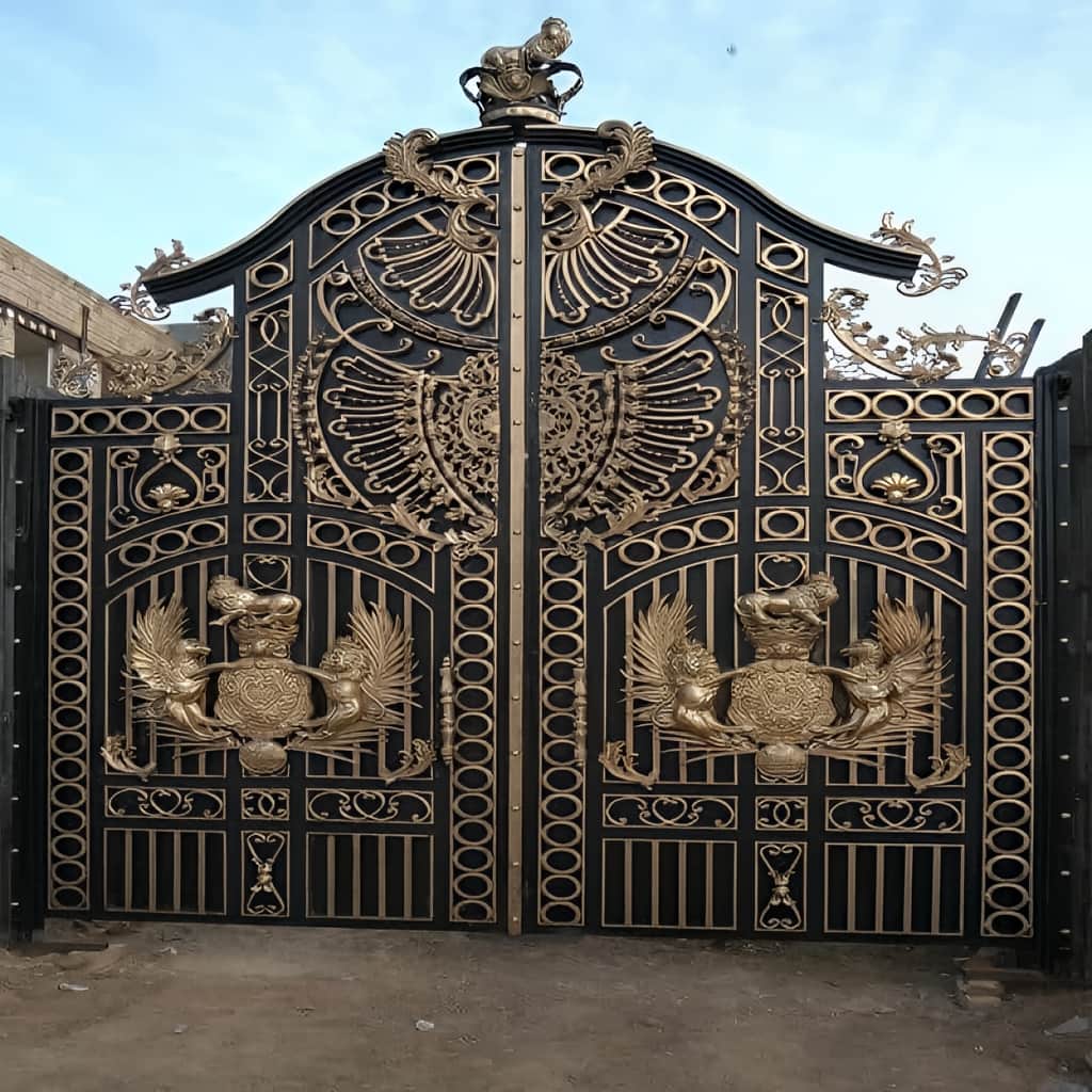 قیمت درب حیاط فرفورژه ورودی باغ در قشم