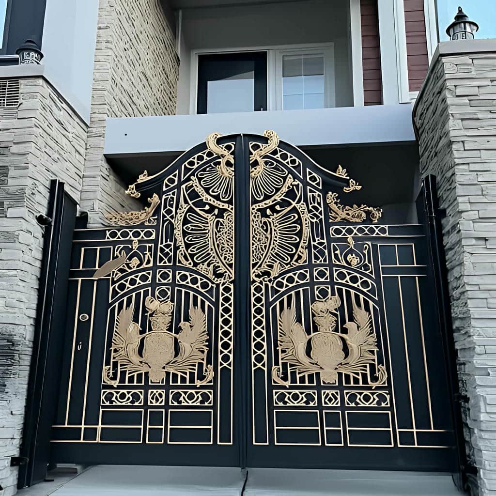 قیمت درب حیاط فرفورژه پارکینگ حیاط در اراک