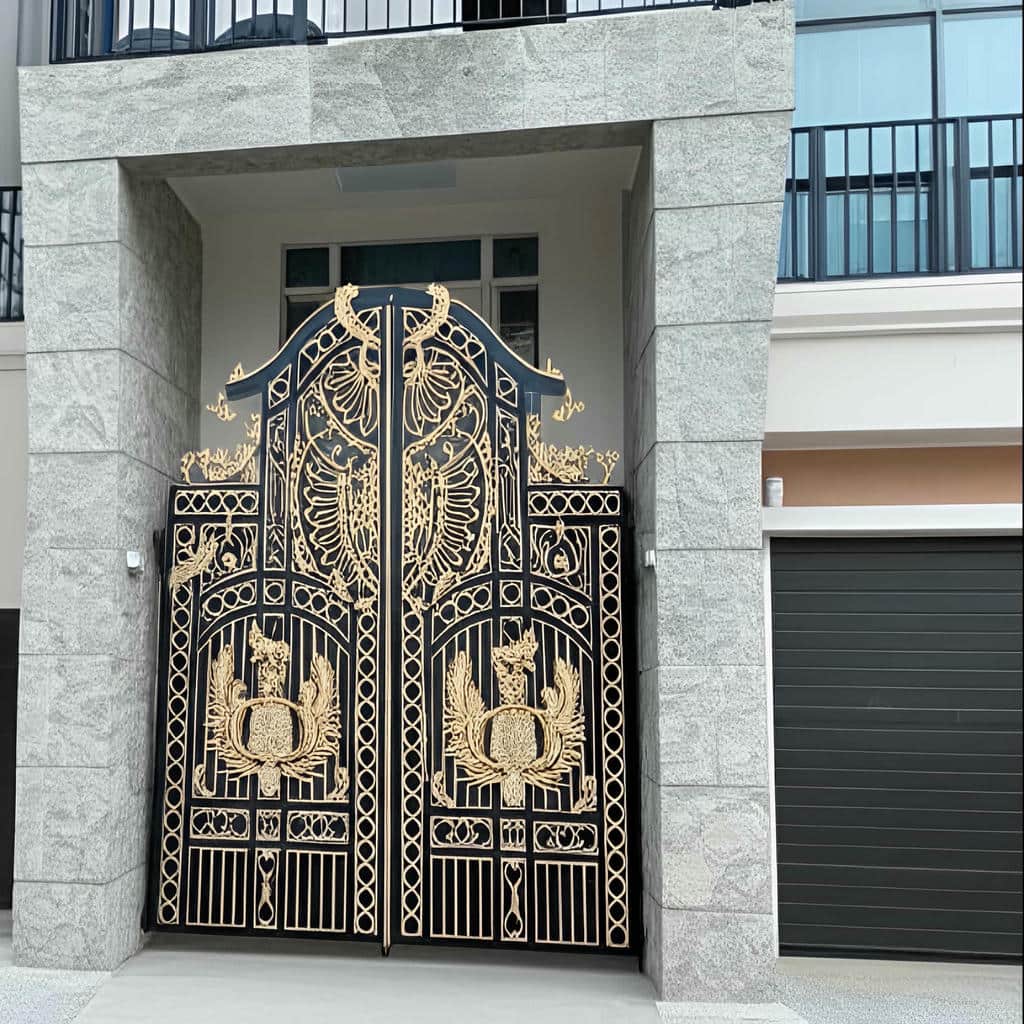 قیمت درب حیاط فرفورژه پارکینگ حیاط در رامسر
