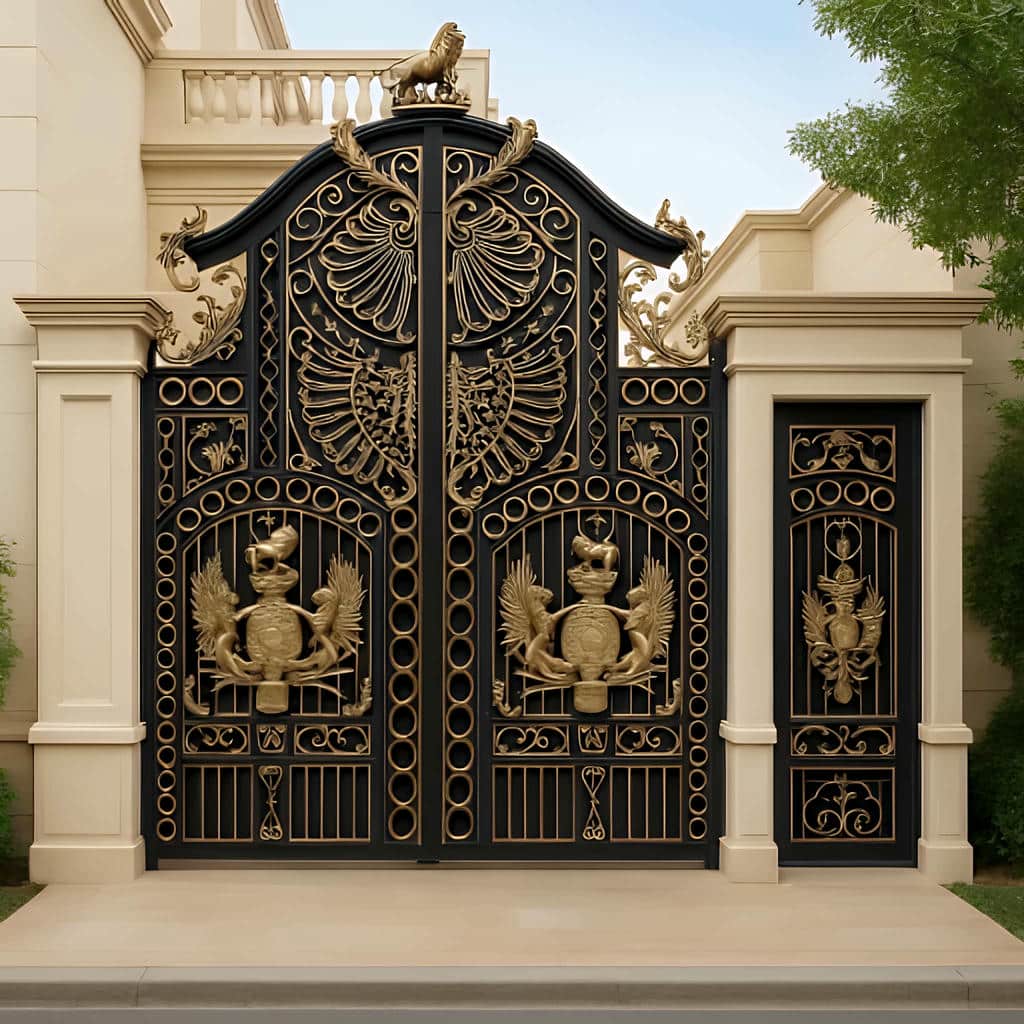 کارخانه درب حیاط فرفورژه پروفیل استاندارد در ملارد