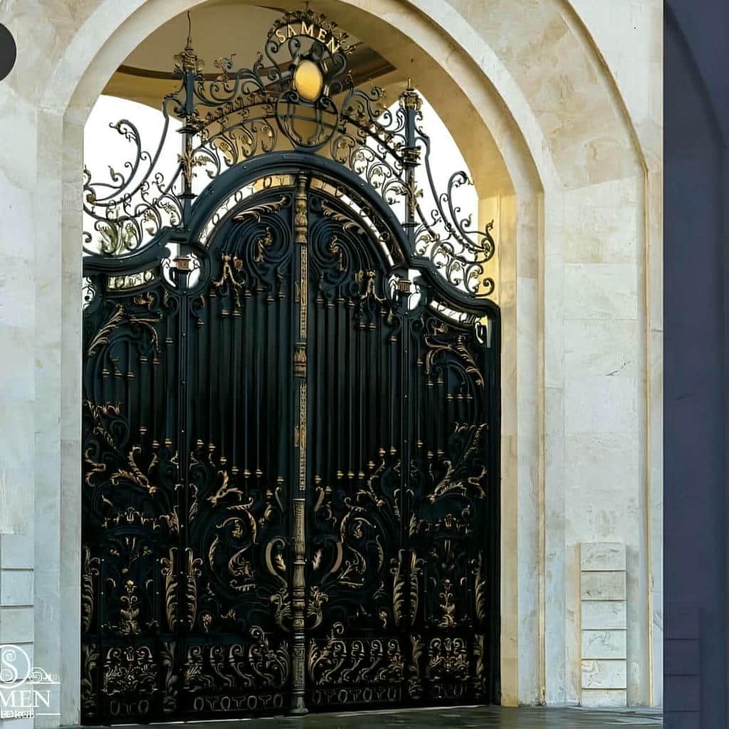 قیمت درب حیاط فرفورژه ورودی باغ در طالقان
