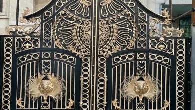 درب حیاط فرفورژه در شیراز