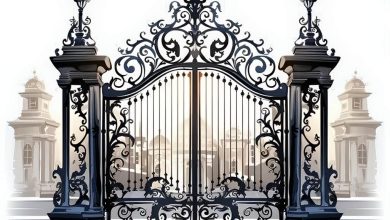 درب حیاط فرفورژه در آبادان