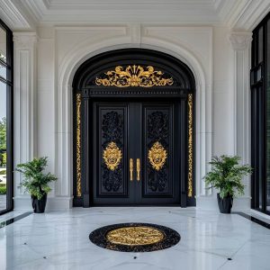 درب حیاط فرفورژه در ایرانشهر
