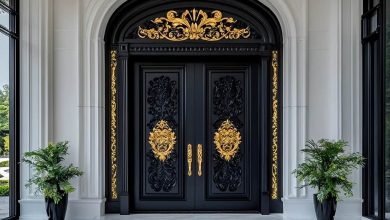 درب حیاط فرفورژه در ایرانشهر