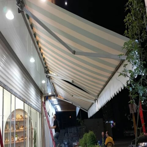 سایبان برقی ضد UV برای محافظت پوست و مبلمان