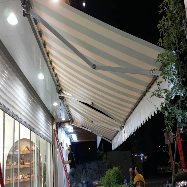 سایبان برقی ضد UV برای محافظت پوست و مبلمان