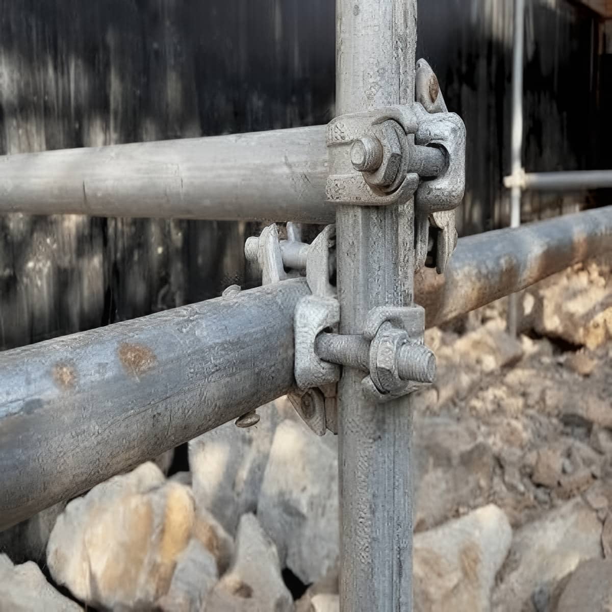 داربست حفاظتی برای حصار موقت پروژه