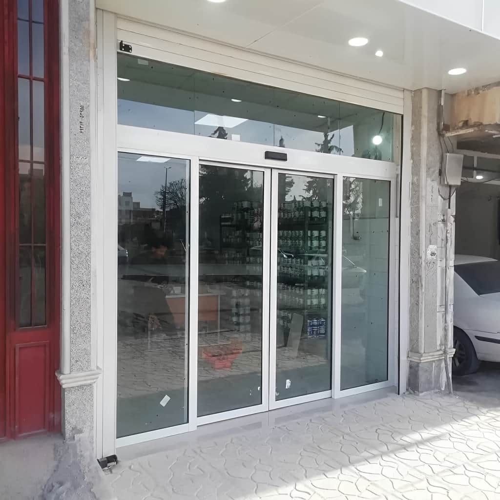 ساخت درب اتوماتیک شیشهای کمصدا موتور آرام سفارشی ساخت درب اتوماتیک شیشهای کمصدا موتور آرام سفارشی