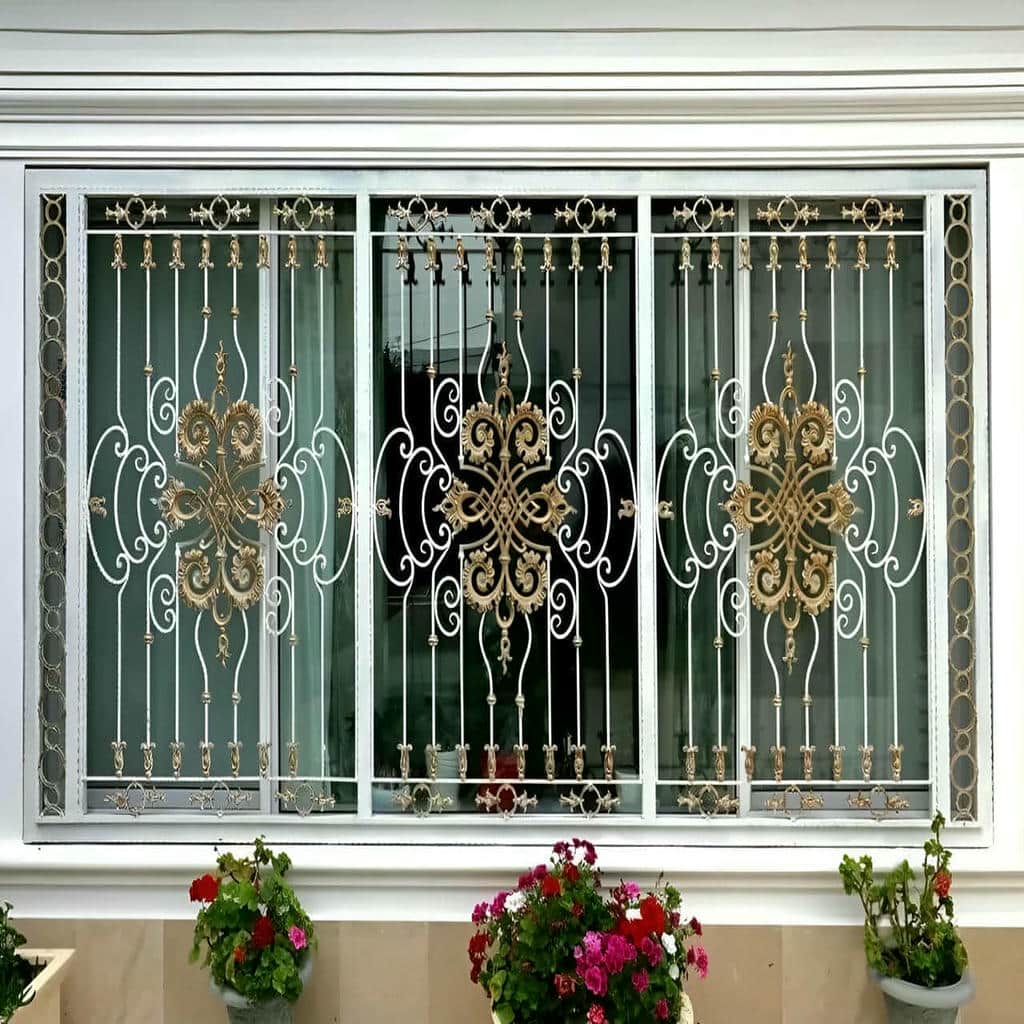 8 طرح نرده پنجره فلزی شاسی دار