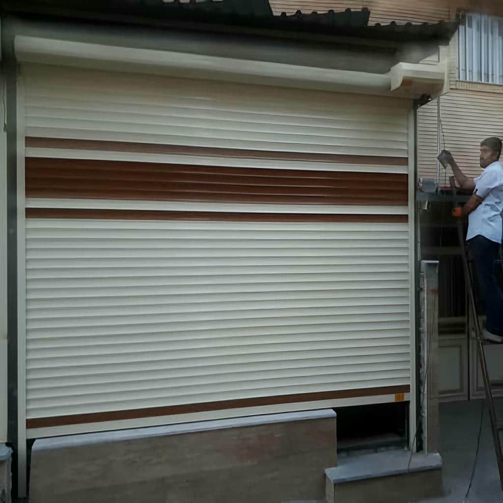 سفارش درب کرکره ای مغازه صنعتی بر اساس ابعاد دهانه