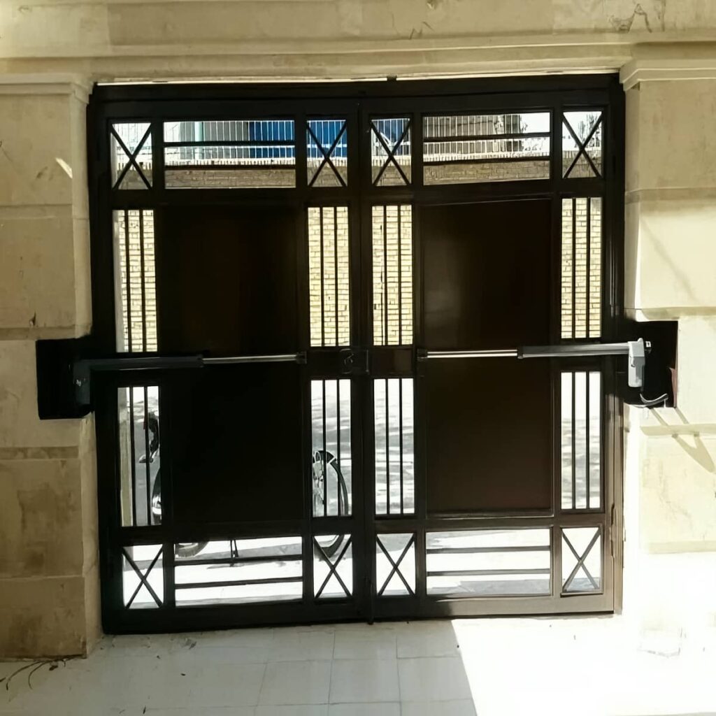 خرید درب برقی ویلایی دو لنگه
