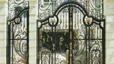 6 مدل درب پارکینگ ریلی ریل زمینی