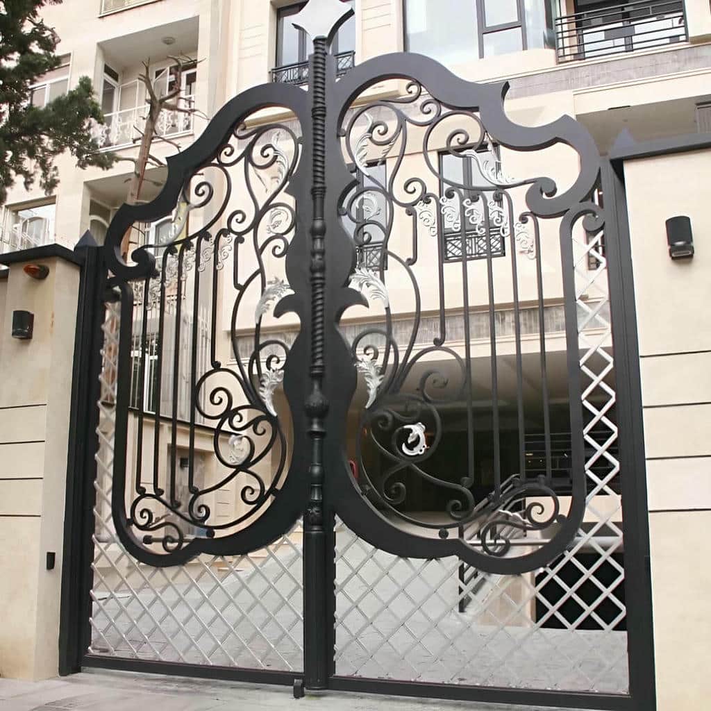 تولید درب ویلایی آهنی ضد زنگ مدل فرفورژه تولید درب ویلایی آهنی ضد زنگ مدل فرفورژه