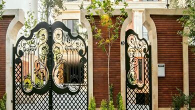 8 طرح درب پارکینگ ویلا ماشین رو