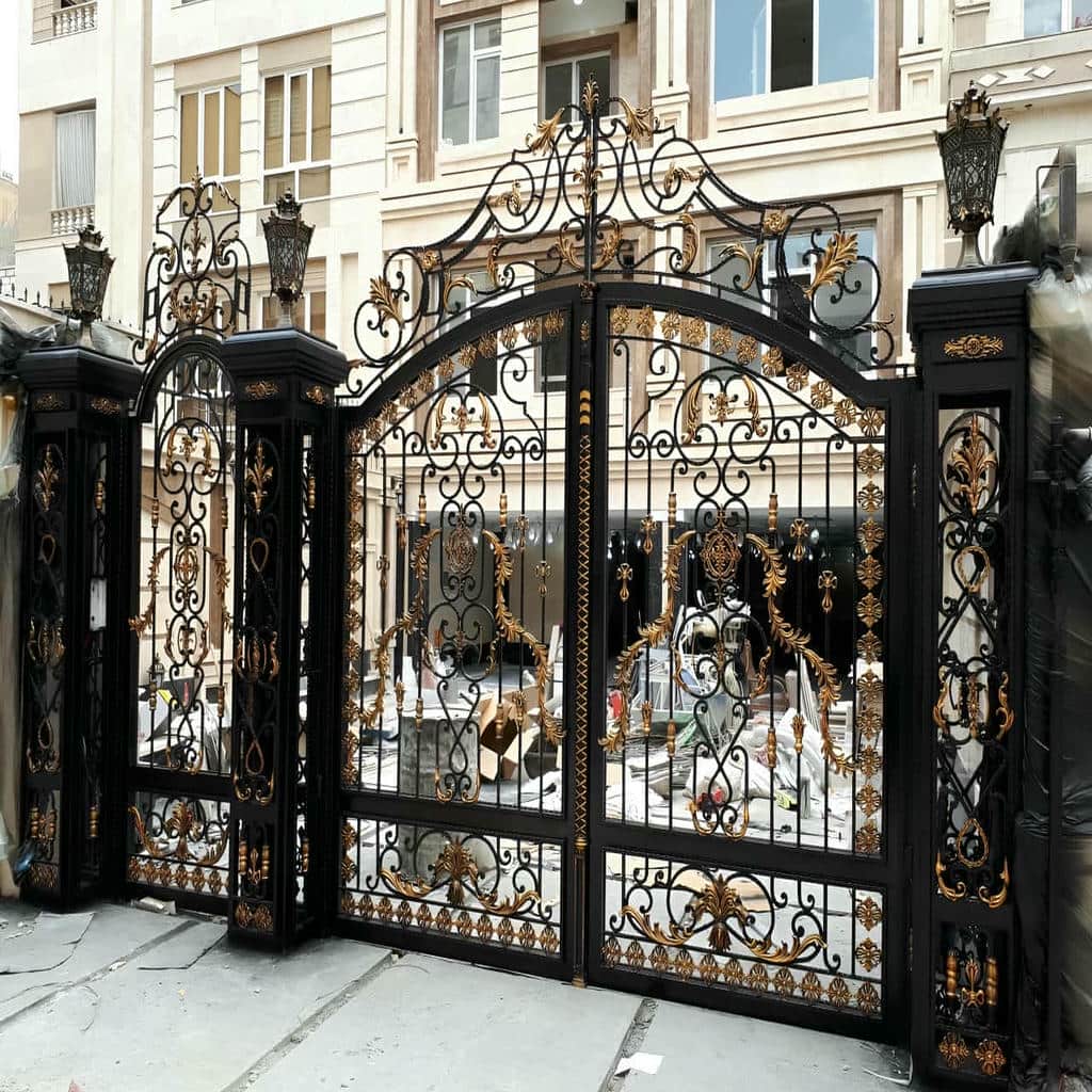 ساخت درب پارکینگ ساده پروفیلی با کلاف تقویت شده