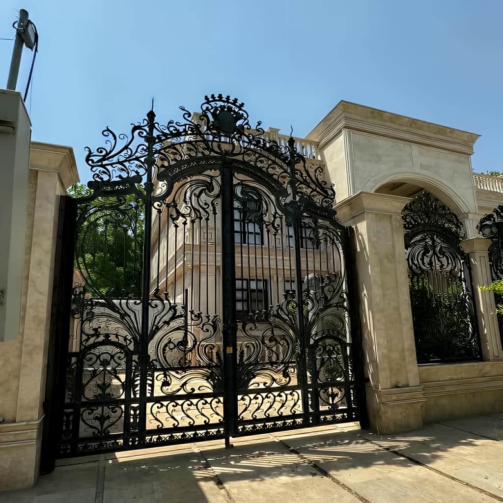خرید درب فلزی ریلی باغ ورقپوش خرید درب فلزی ریلی باغ ورقپوش