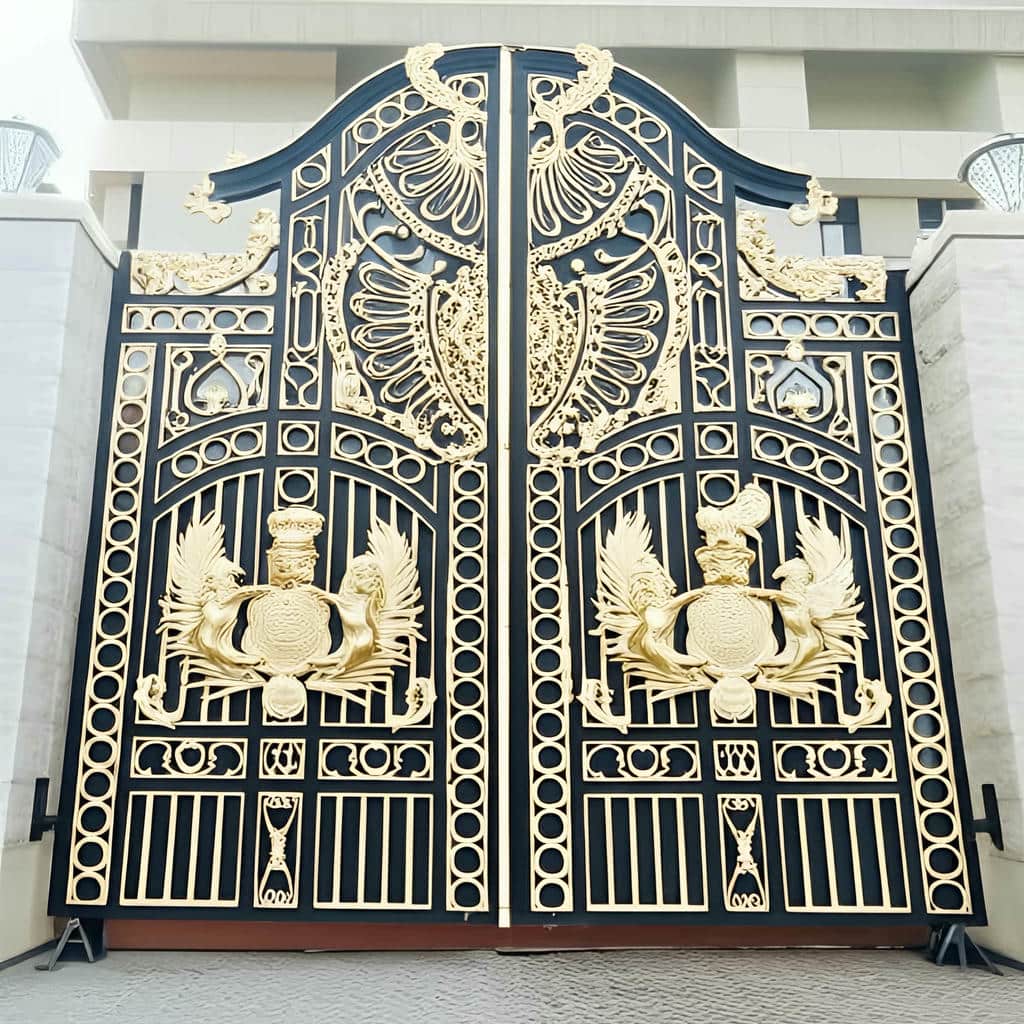 8 مدل درب پارکینگ مدرن پنل مشبک