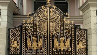 8 مدل درب حیاط CNC پنل مشبک