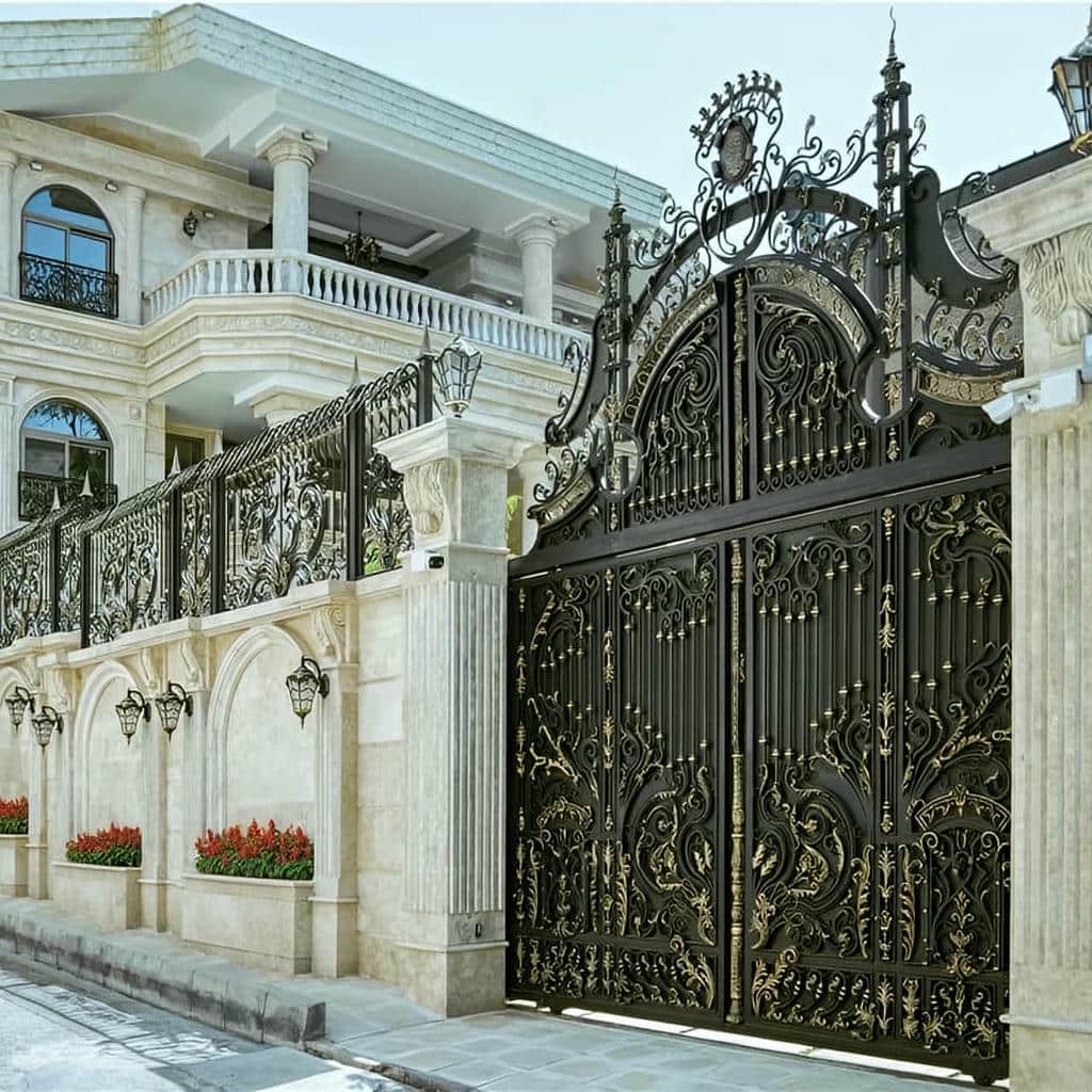 سفارش درب آهنی باغ ماشین رو کشویی