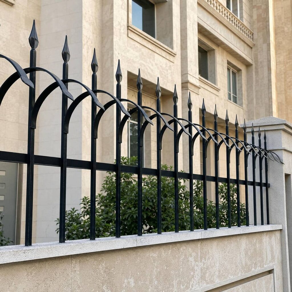 ساخت حفاظ دیوار ویلا نمای سنگی طرح سرنیزهای ساخت حفاظ دیوار ویلا نمای سنگی طرح سرنیزهای