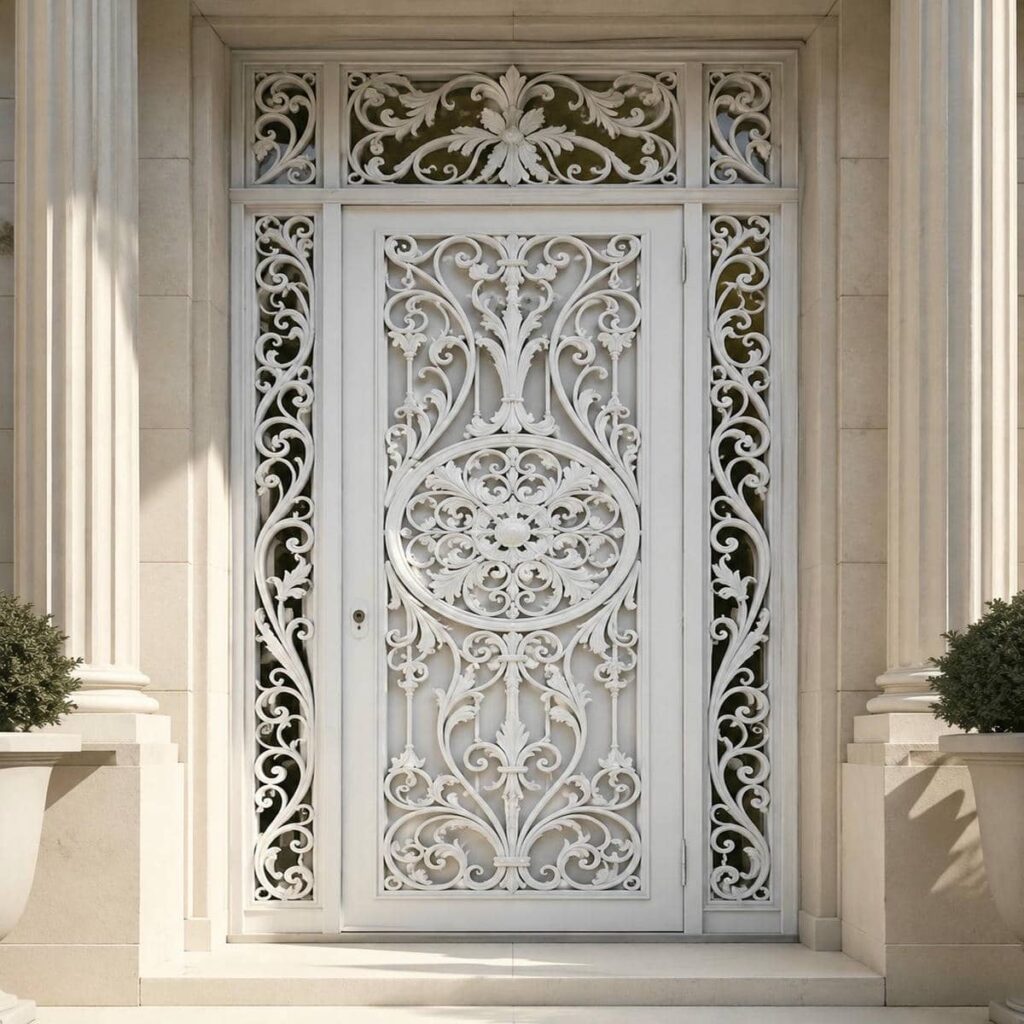 تولید درب حیاط کوچک نفررو با طرح سفارشی