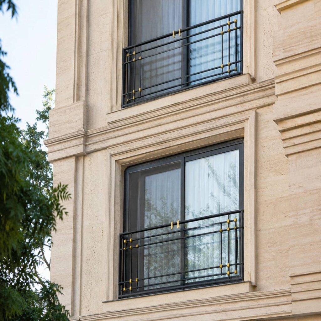خرید حفاظ پنجره جای گلدان دار مدل سبد خطی