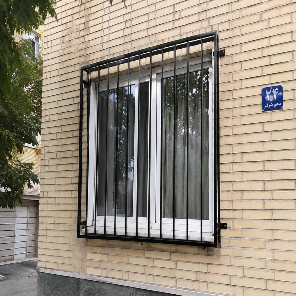 ساخت نرده پنجره ساده پروفیلی شبکه منظم