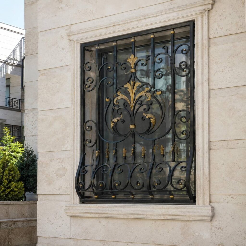 سفارش حفاظ پنجره جای گلدان دار چندگلدانه