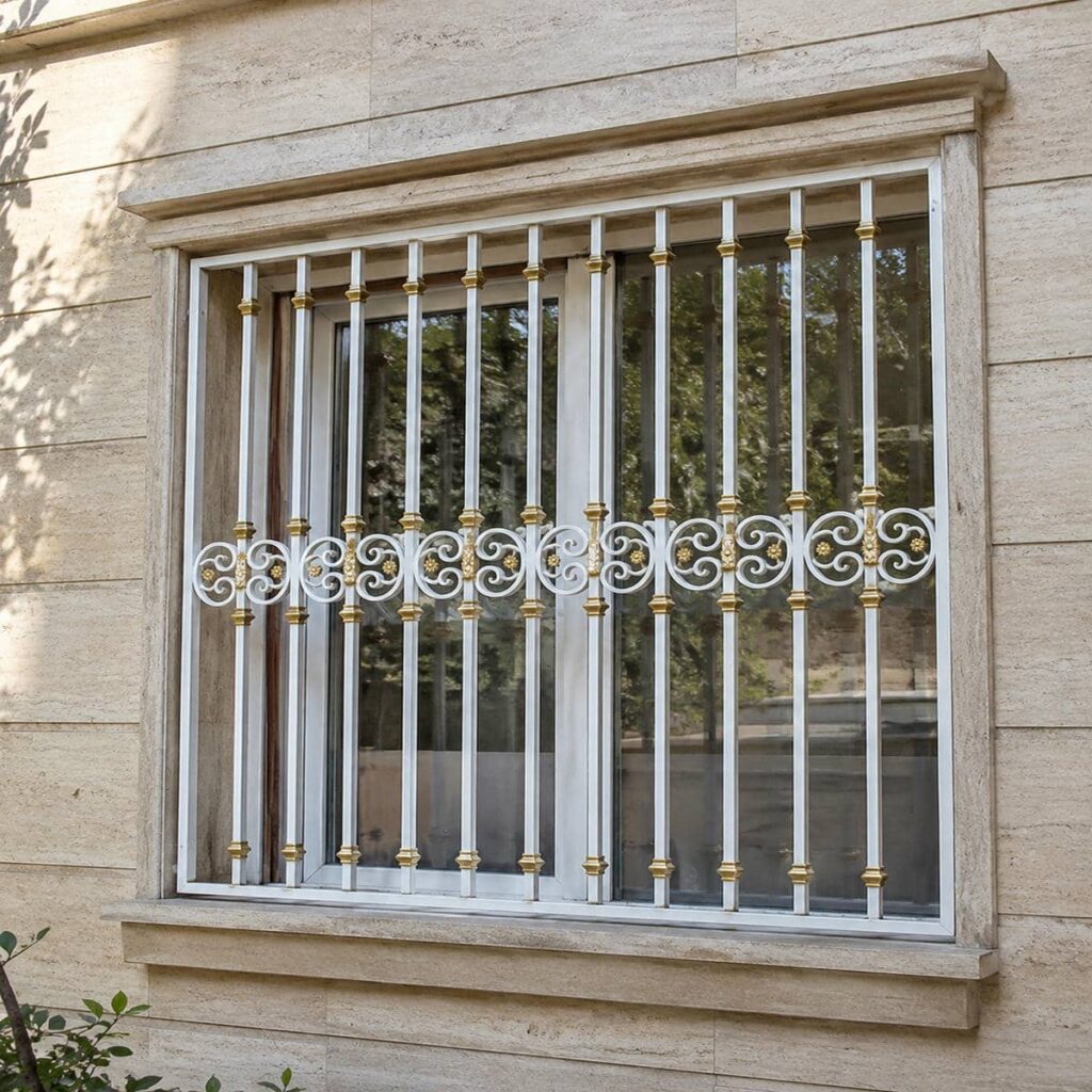فروش حفاظ پنجره جای گلدان دار قاب دوبل