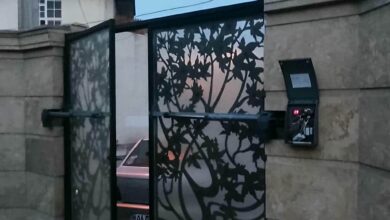 14 مدل جک بازویی درب پارکینگ دو لنگه
