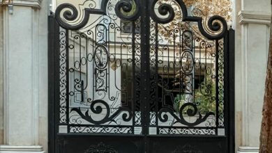 6 نمونه درب پارکینگ سنگین شاسی دوبل