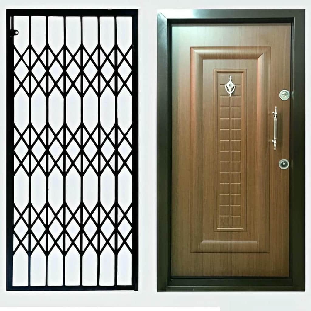 حفاظ کرکره‌ای با ساختار فلزی منظم