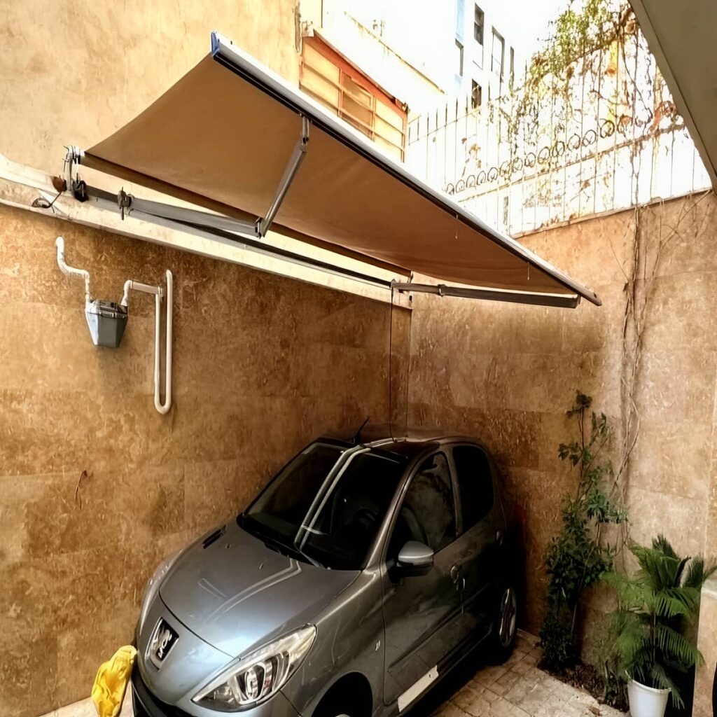 چادر برقی با سازه فلزی باریک