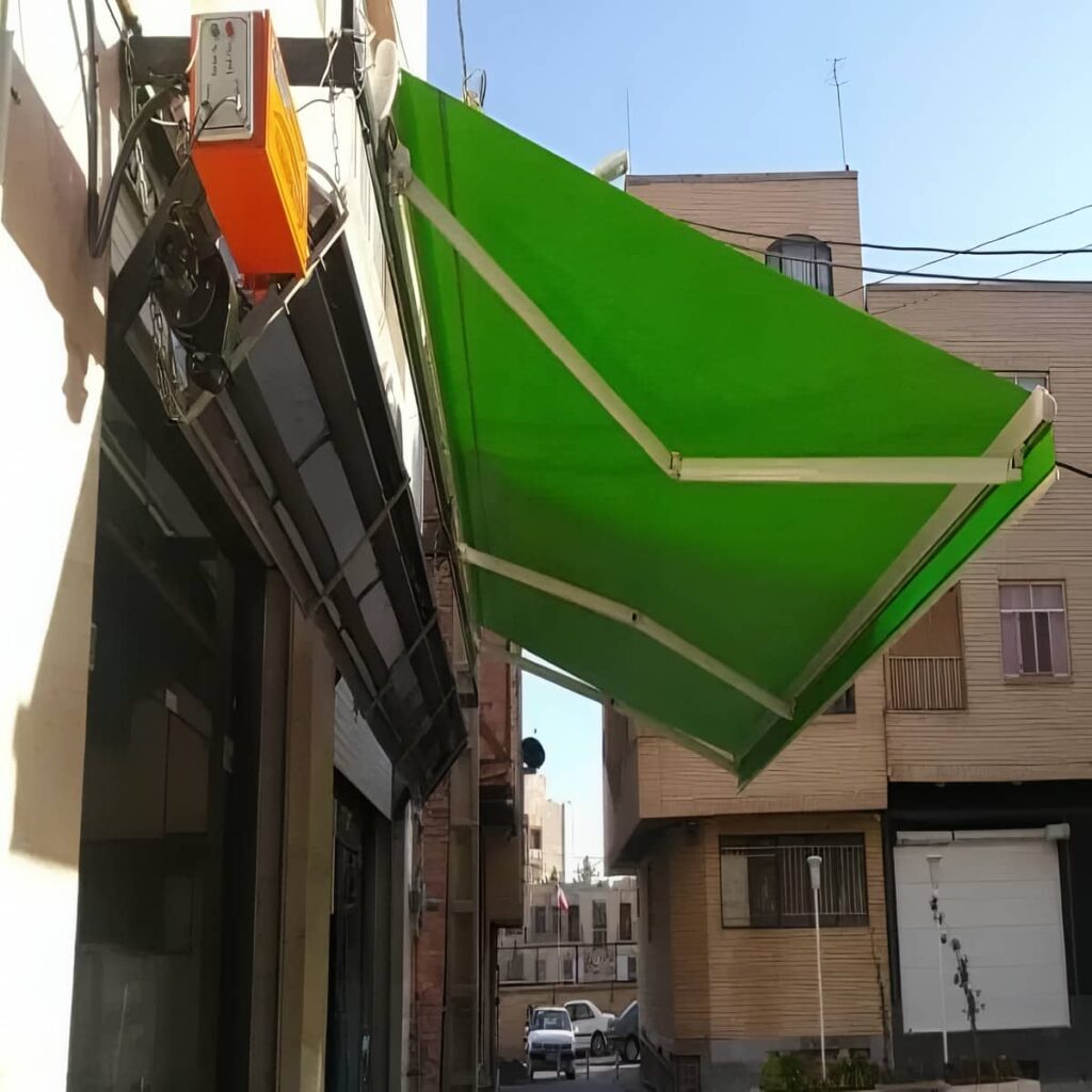 سایه بان تاشو با پوشش مقاوم