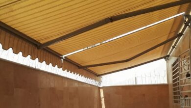 سایبان پارکینگ فلزی مدرن