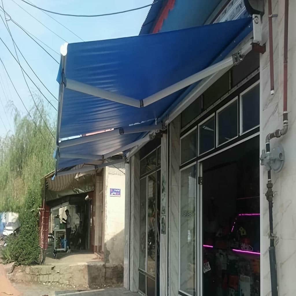 سایبان بازویی سفارشی با پوشش مقاوم
