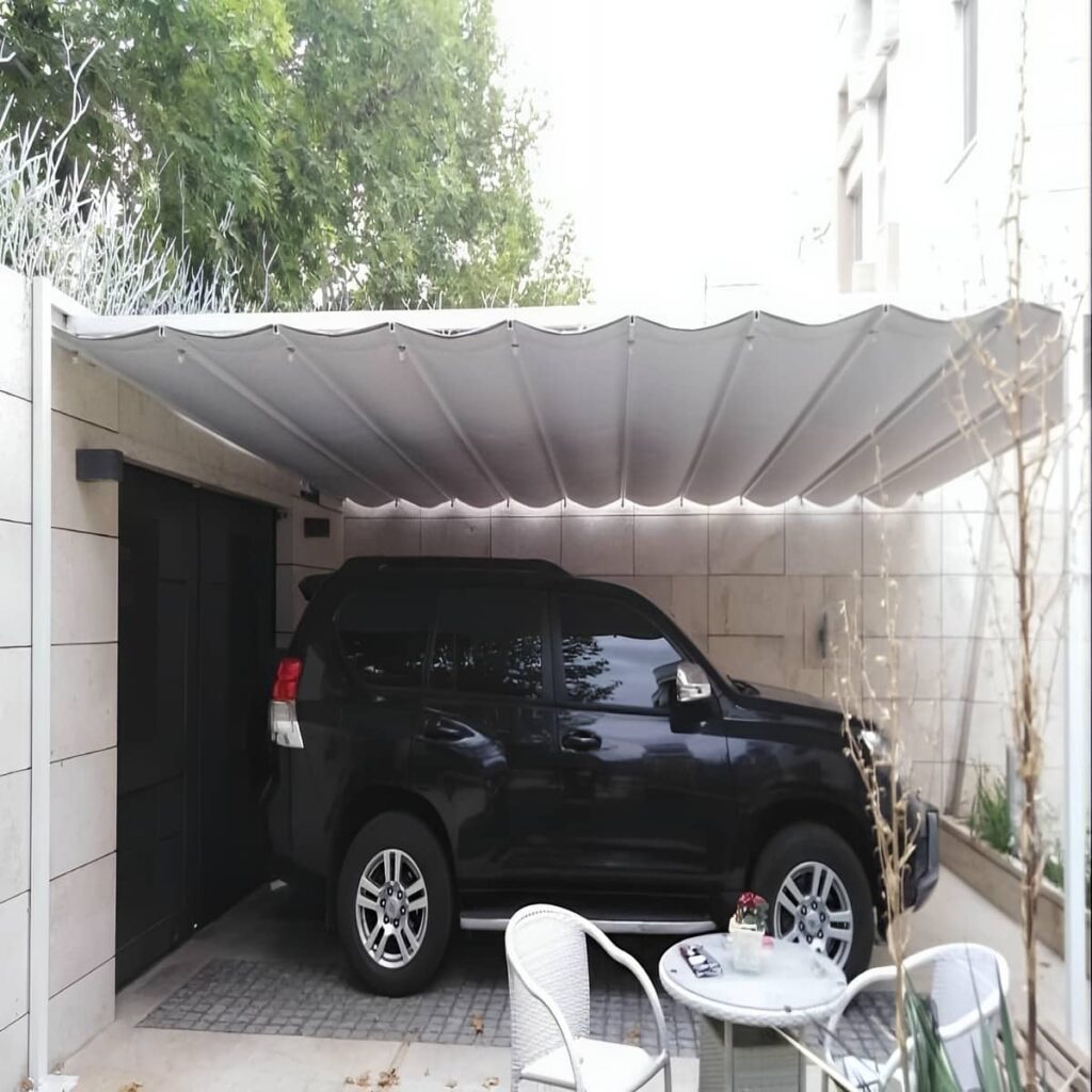 سقف پارچه ای اتوماتیک فضای باز