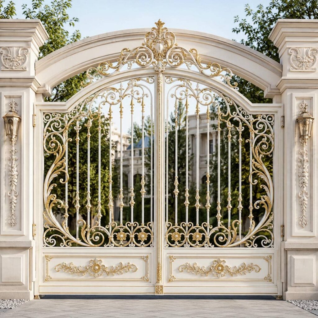 درب پارکینگ سفارشی در نمونه اجرای نوساز