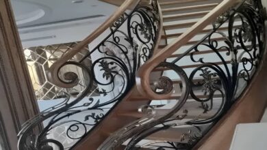 نرده پله کلاسیک فرفورژه