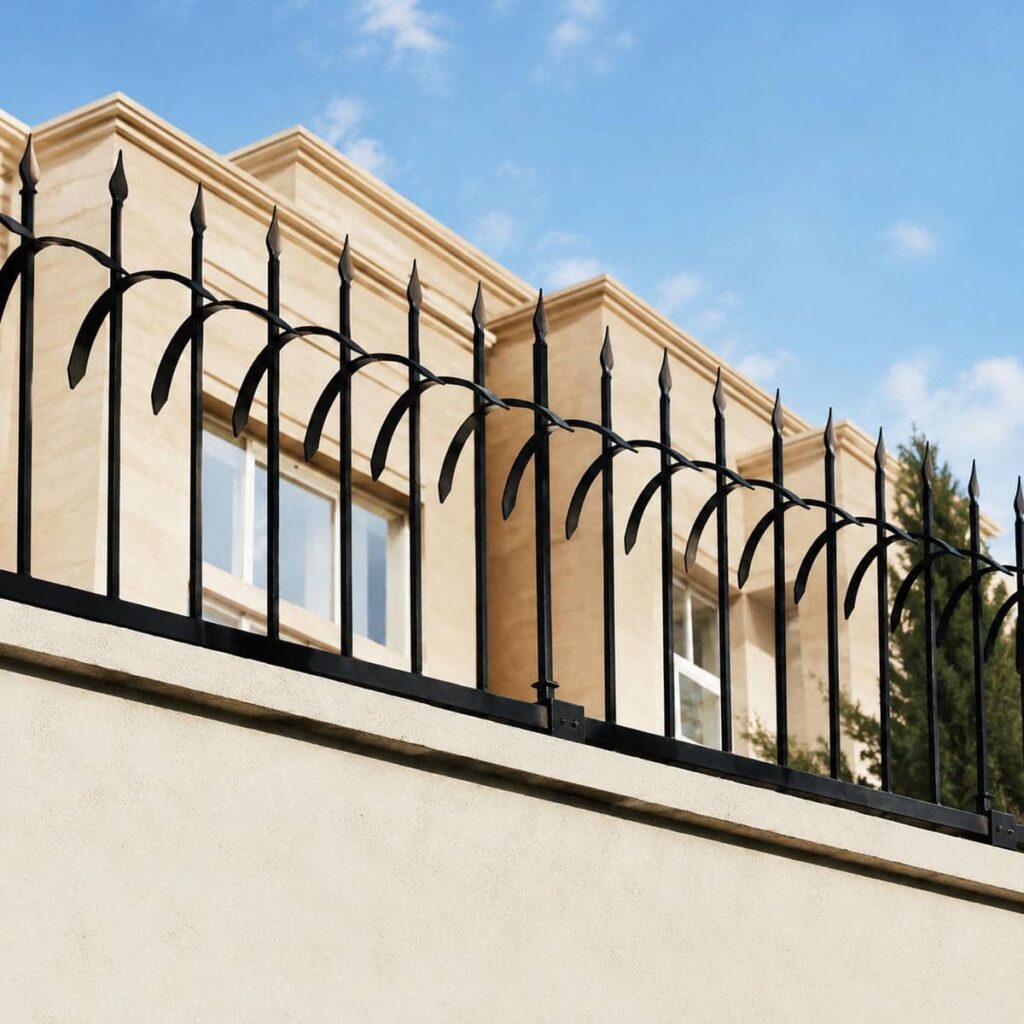 حفاظ روی دیوار مدل سرنیزه ای
